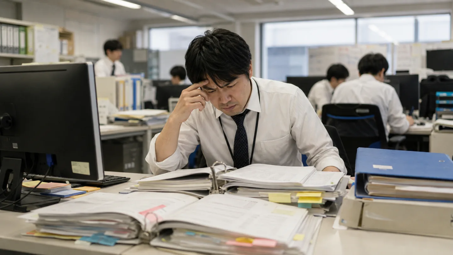 社内ナレッジ活用のためのRAG検索で起きている業務課題のイメージ