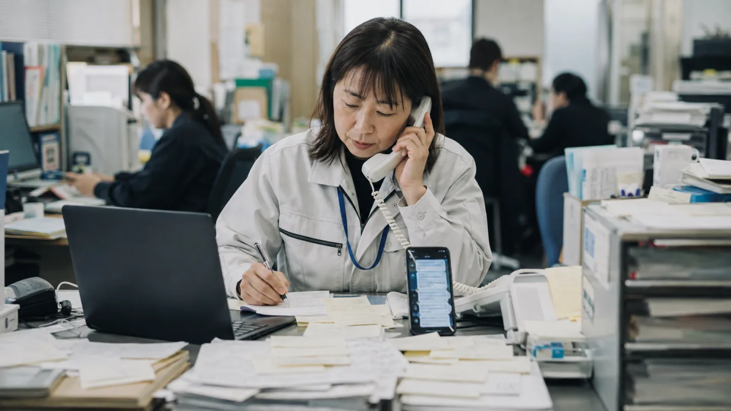 顧客管理効率化のためのLINE自動返信で起きている業務課題のイメージ